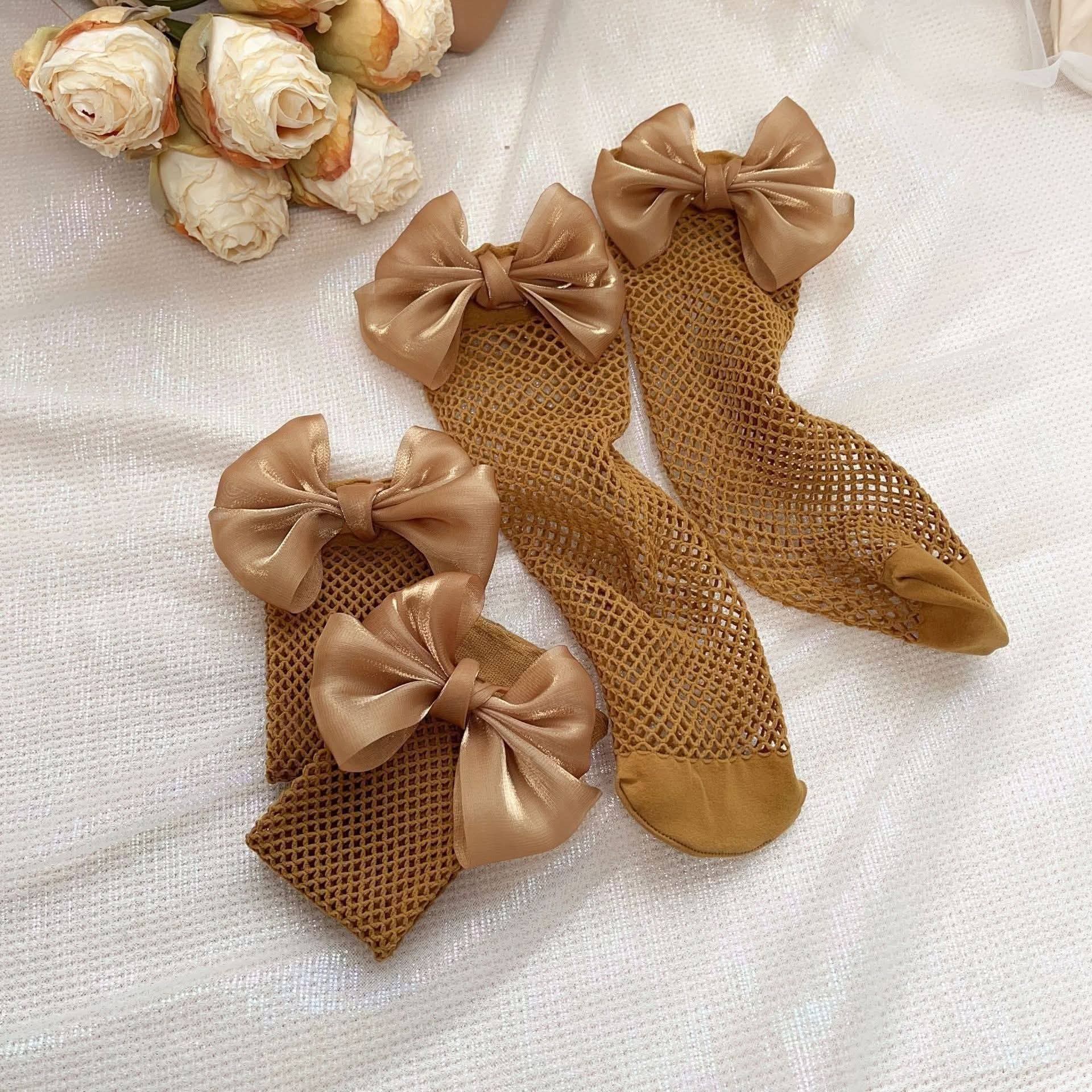 Bow Net socks