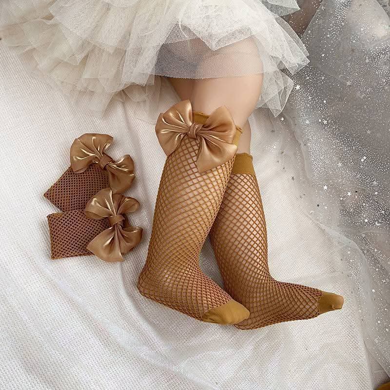 Bow Net socks