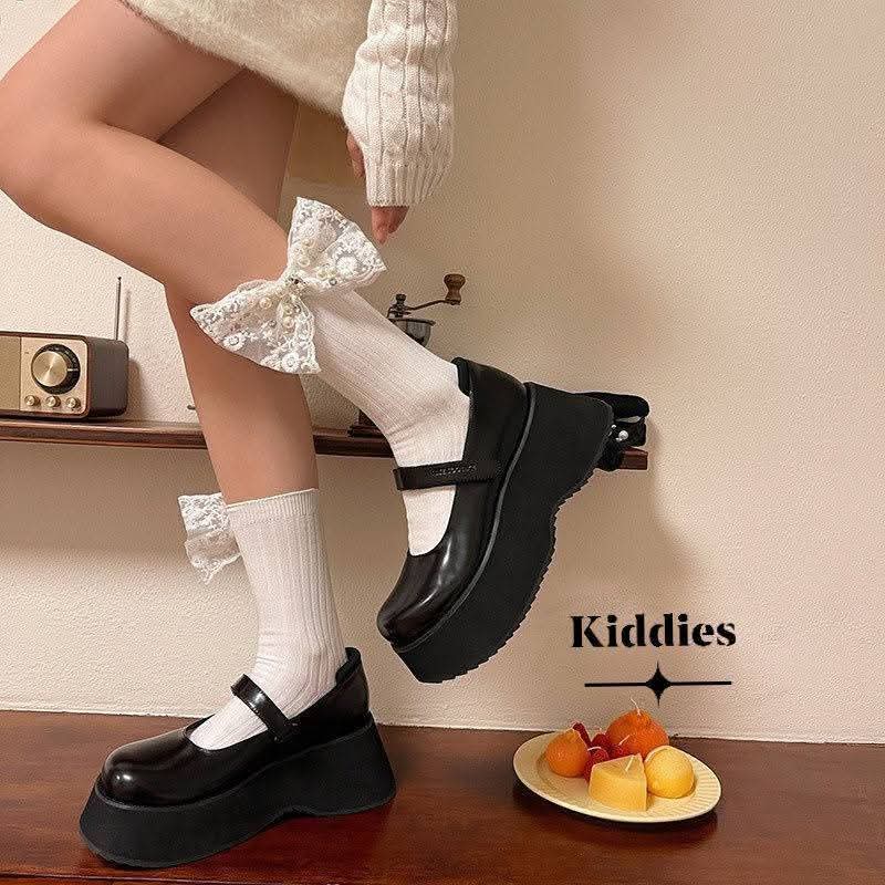 Rhinestone party bow sock