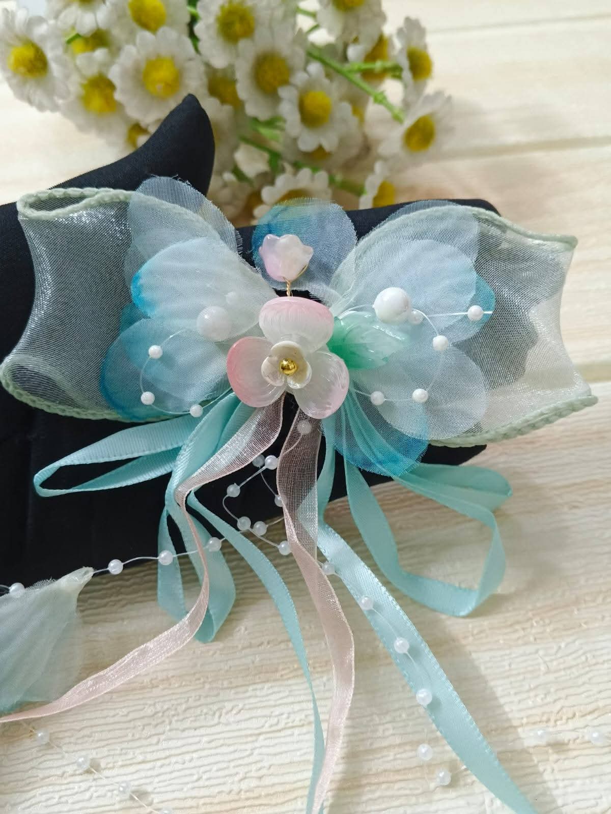 Fairy Bow flower clip