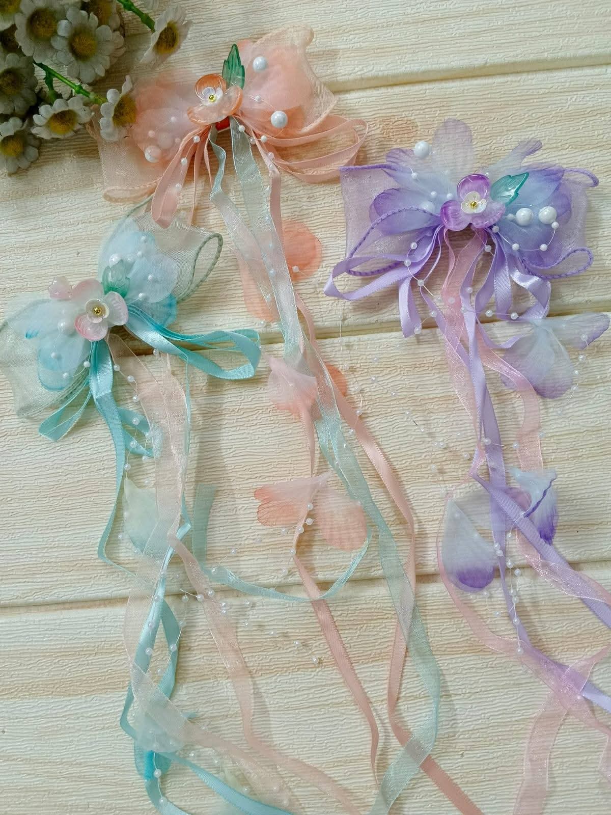 Fairy Bow flower clip