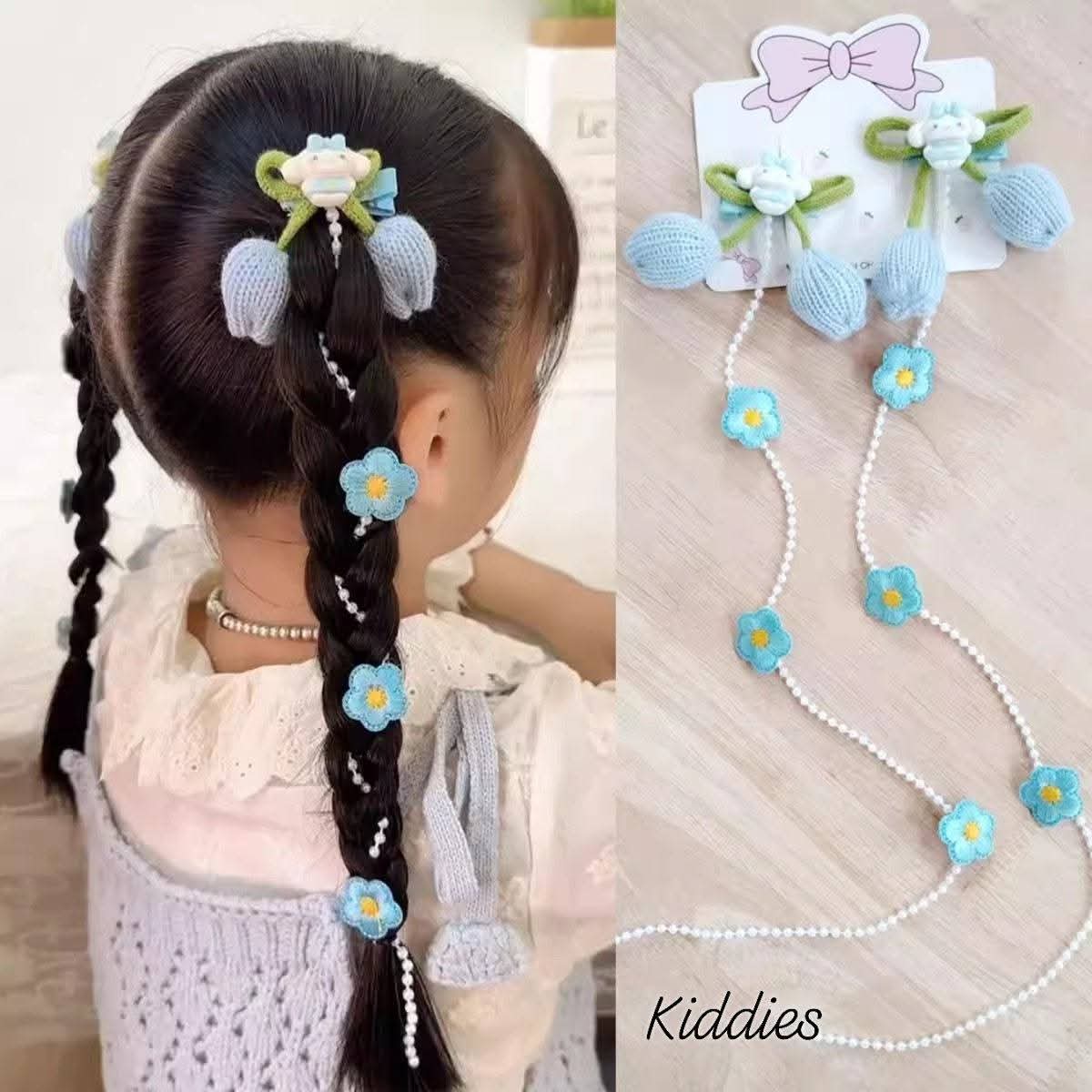 Tulip pearl chain clip