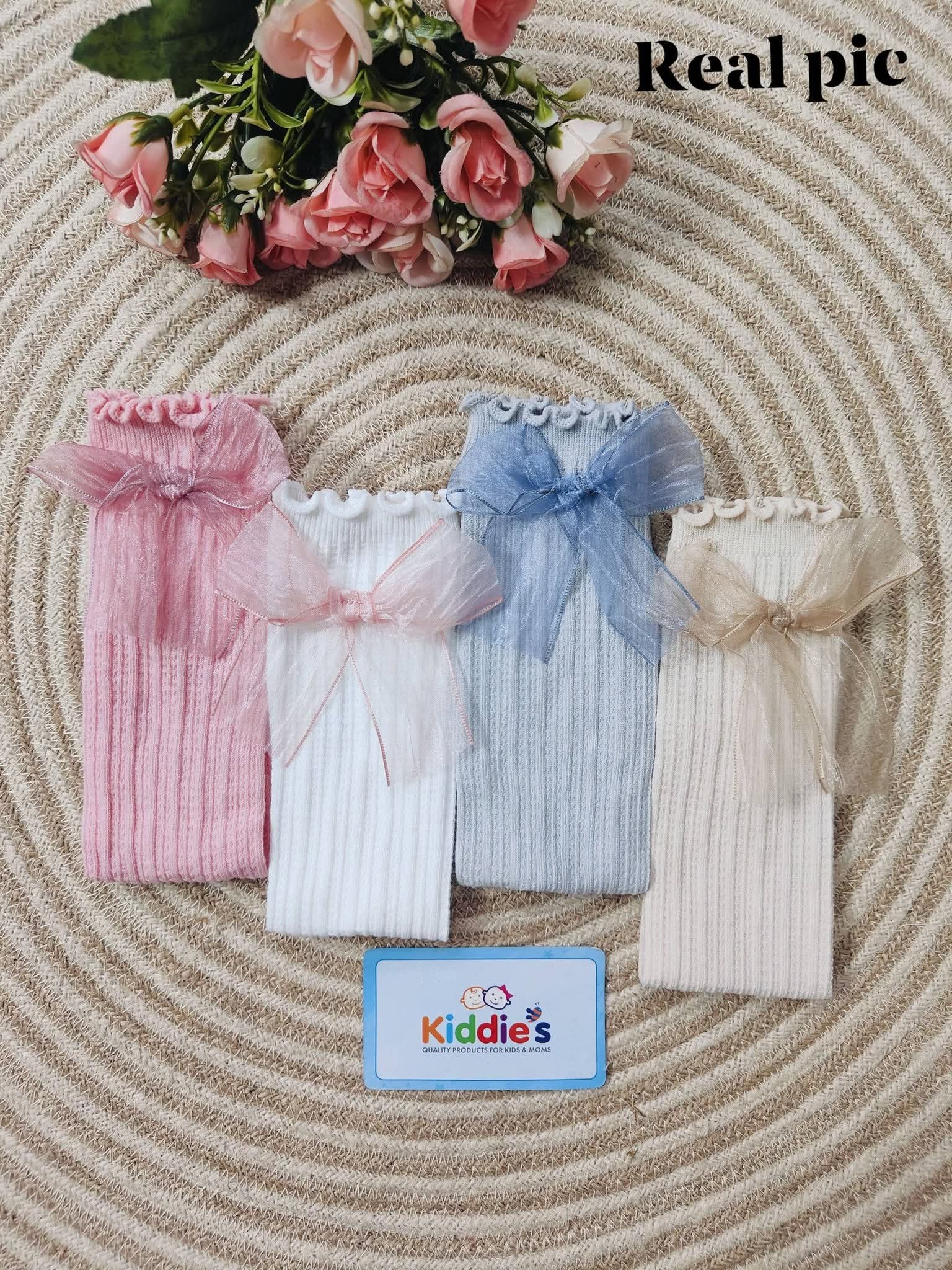 Softy bow long socks