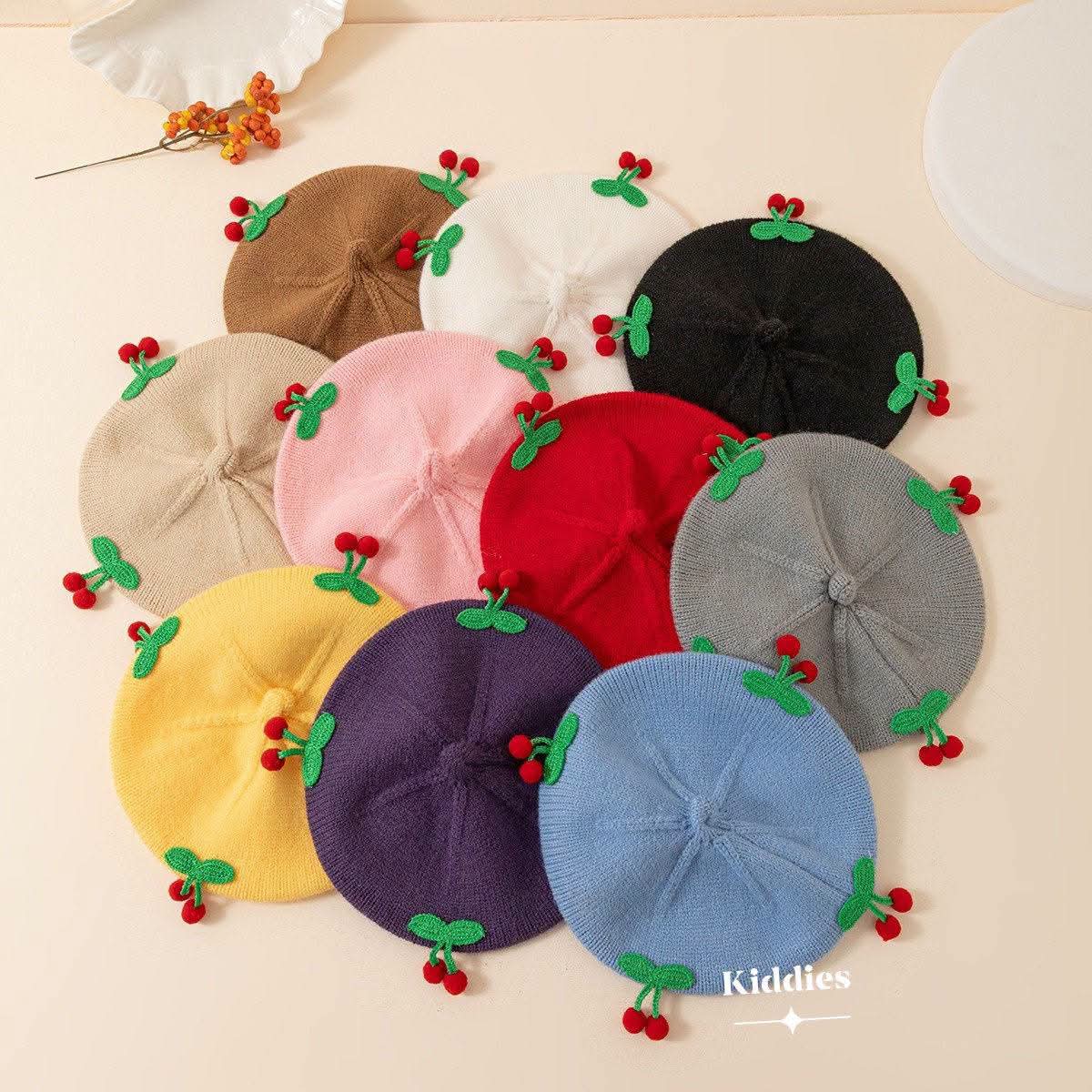Cheery Beret Cap