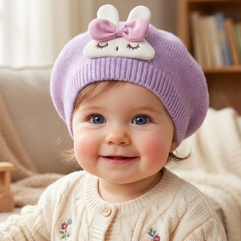 Bunny Beret Cap