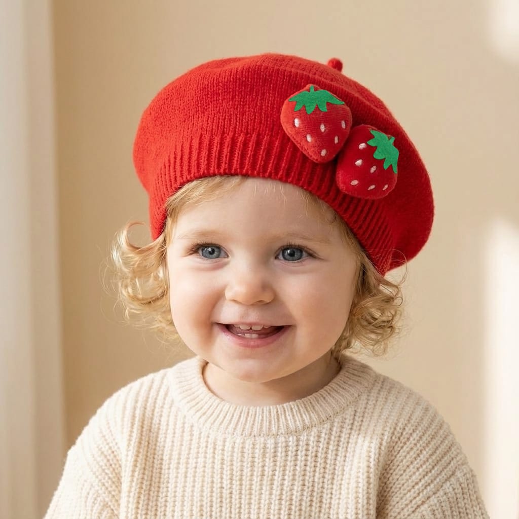 3D Fruits Beret Cap