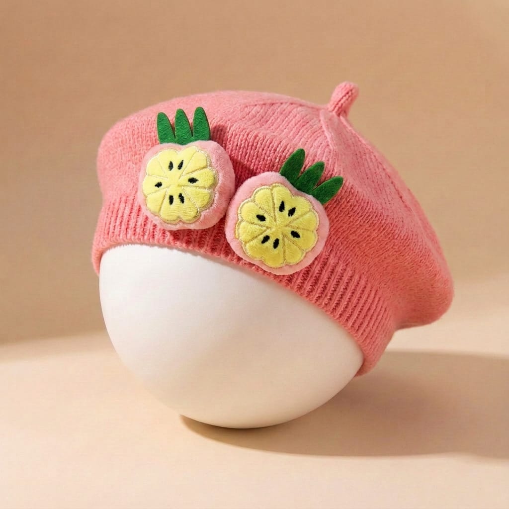 3D Fruits Beret Cap