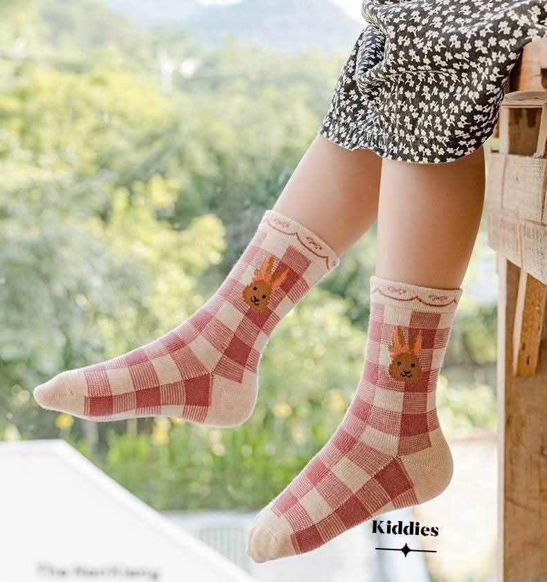 Flower Design 5 pair  Socks  set
