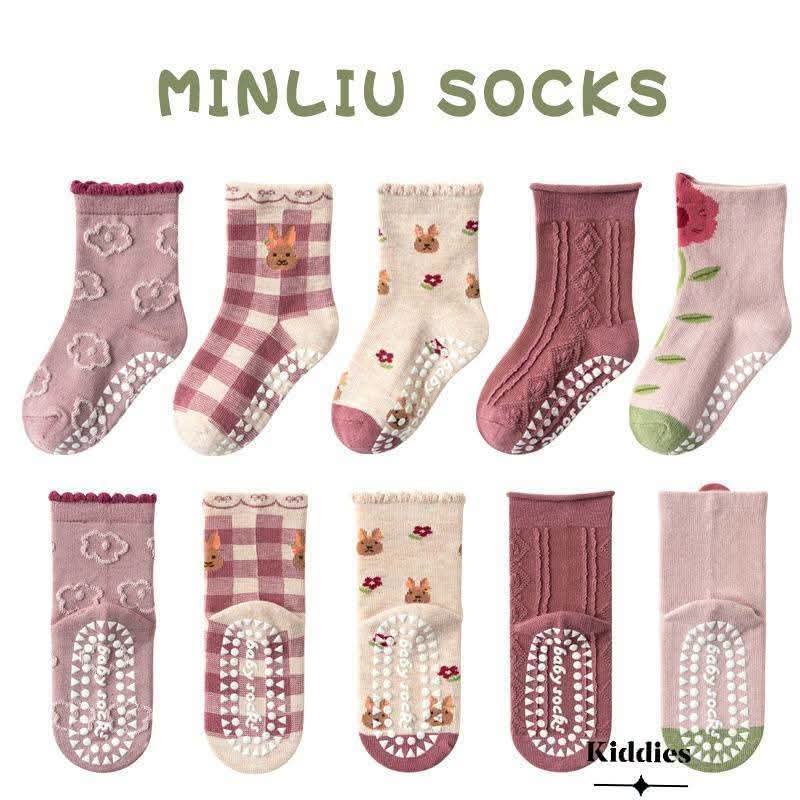 Flower Design 5 pair  Socks  set