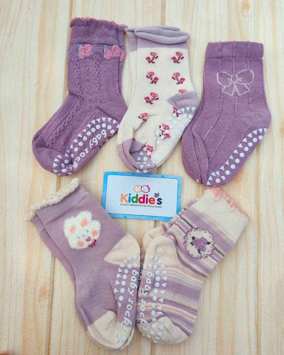 Purple Princess  Socks 5 pair set