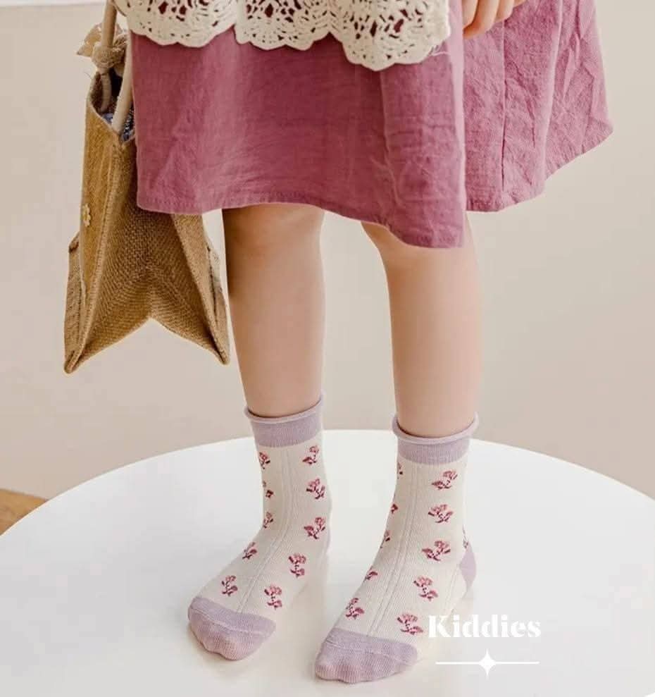 Purple Princess  Socks 5 pair set