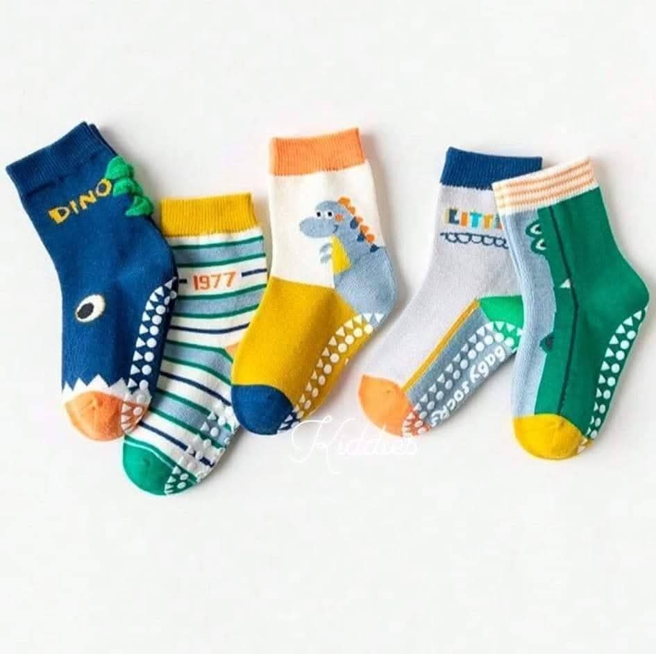 5 pair Blue Dyno socks set