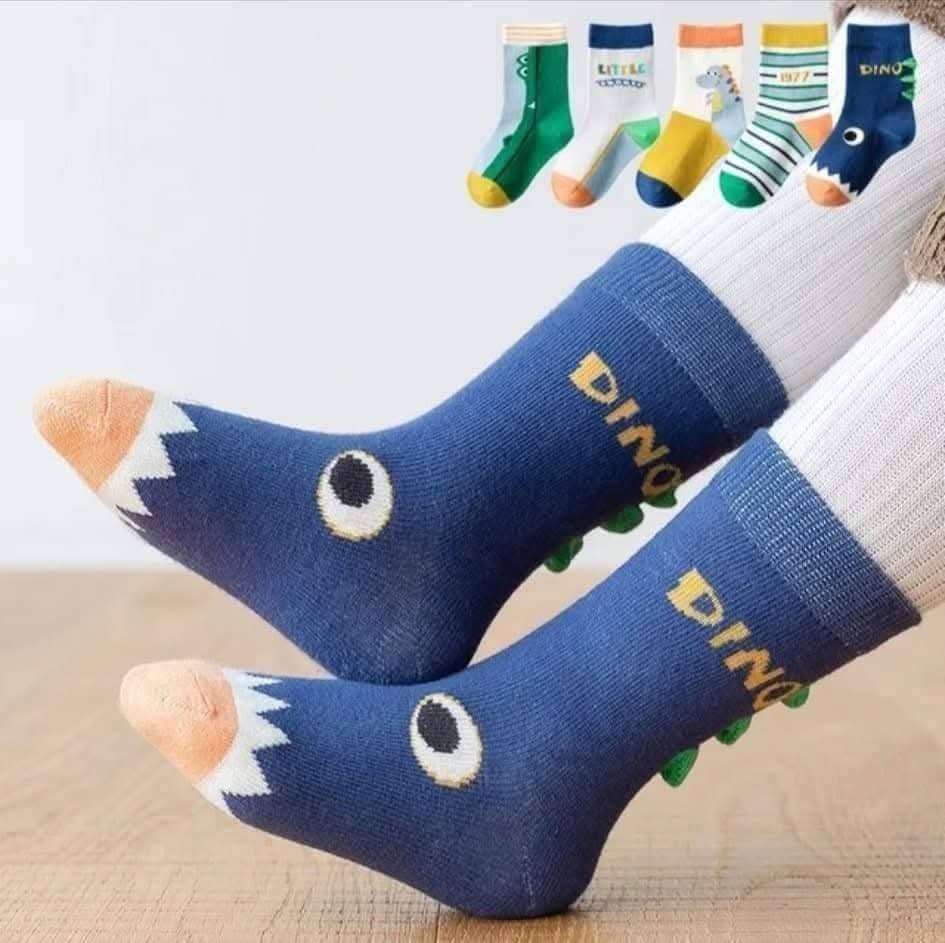 5 pair Blue Dyno socks set