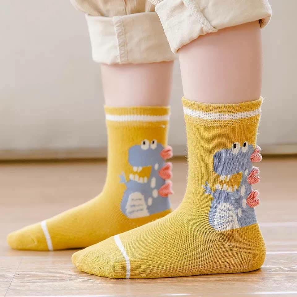 Olive Dyno socks set 5 pair set  with Anti slip